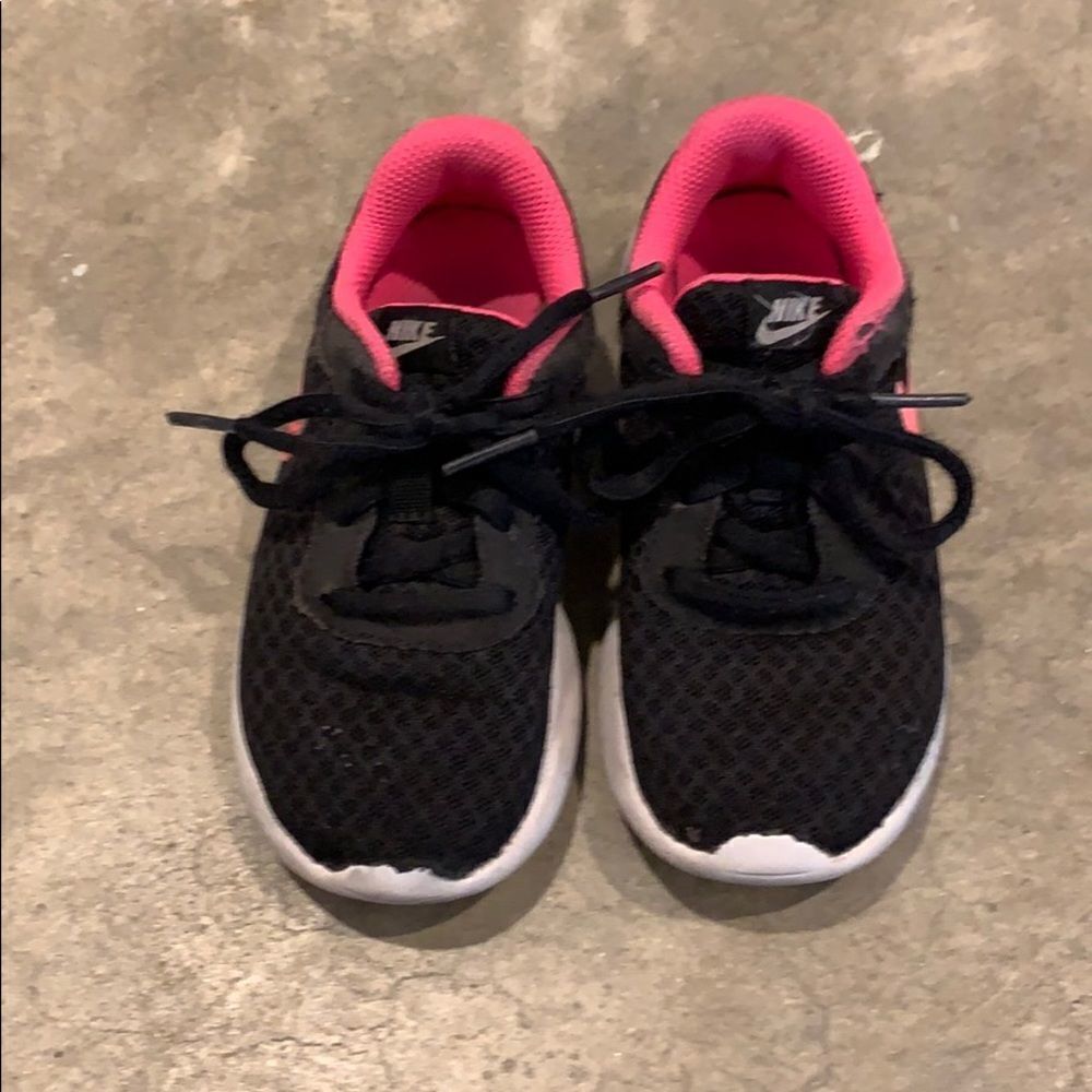 Nike Kids Black and Pink Sneakers